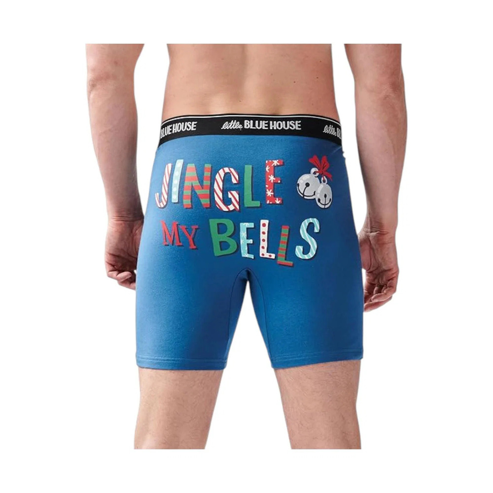 Little Blue House by Hatley Men's Funny Boxer Briefs Jingle My Bells